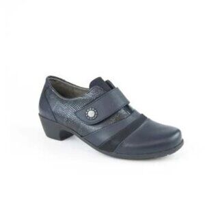 Portofino Lauren Women’s Shoes 40 EU 9 US Navy Leather Comfy Strap Portugal